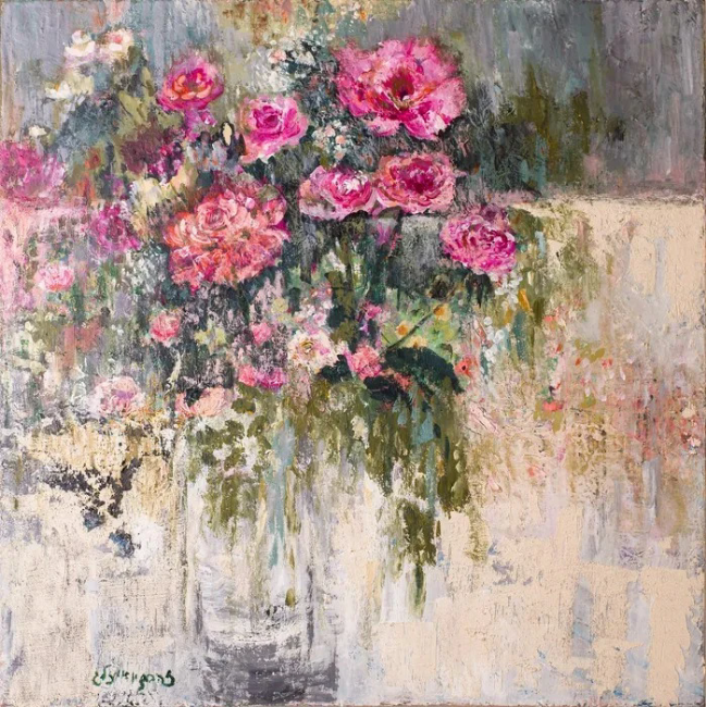 " כד עם פרחים " | אקריליק 80/80