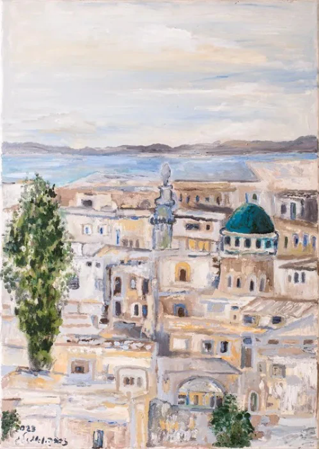 " חיפה עיר תחתית " | שמן על בד 70/50