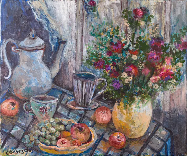 " טבע דומם כחול " | אקריליק 60/50